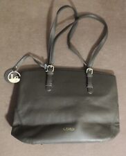 L.Credi Damen Leder Tasche neu ohne Etikett dunkelgrau