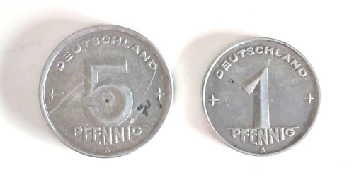 Ddr pfennig und 5 - ,