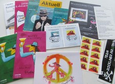 13 Flyer Briefmarken Karten