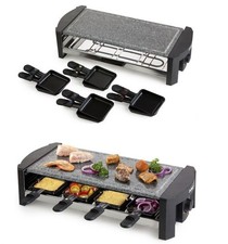 Raclette Grill 8 Personen Stein-Grillplatte Party Grill Tischgrill Elektrogrill