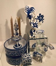 Keramik folksy kobaltblau - folksy, &