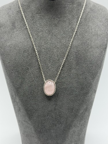 Silber kette 925er rosenquarz - silber,