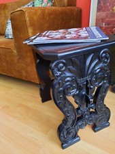 Gründerzeit Historismus Holz Beistelltisch Tisch 1880-1900 Ablage Nachttisch 