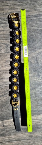 Blumenhalsband schwarz hund - schwarz,