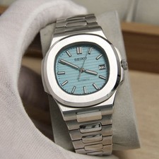 NAUTEIKO Tiff Blue Date – NH35 Automatic | Sapphire | 40mm | Butterfly