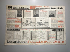 ~1940 Werbung Fahrrad Seip