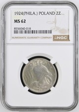 2 Zlote 1924 Philadelphia