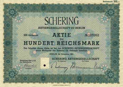 Schering 1941 berlin asche - schering, ag