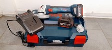 BOSCH GWS 18V-10 Akku-Winkelschleifer 125 mm + 2x 18V/4,0Ah + Ladestation NEU!
