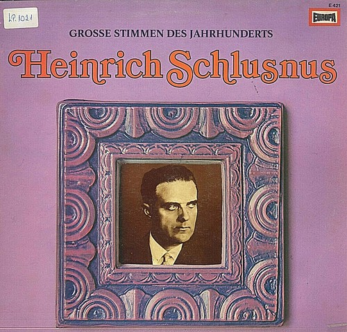 Heinrich schlusnus - heinrich,