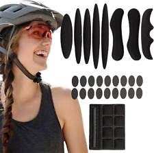 Fahrradhelm Polster-Schaumstoff-Kit, Universale Ersatz-Pads, Schwarz