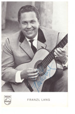 Franzl Lang Autogrammkarte