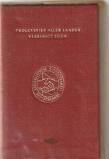 DDR SED Parteibuch Mitgliedsbuch Mann mit sehr hohen Beiträgen