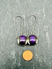 Ohrring Lila 80er