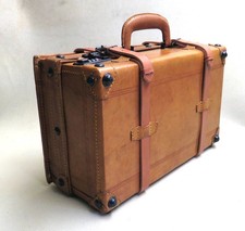 KOFFER Aktenkoffer CABRIO Lederkoffer RARITÄT Top OLDTIMER Mini KÖFFERCHEN 4171