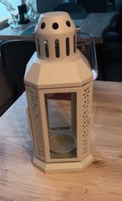 Dekolaterne/Windlicht in Grau