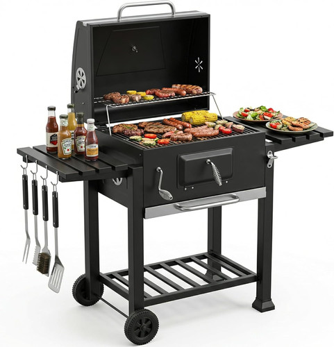 Xxl holzkohle bbq - holzkohle, smoker