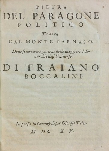 Boccalini traiano pietra del - boccalini,
