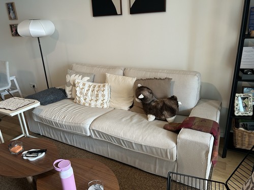 Ikea sitzer sofa stoff - ikea, beige