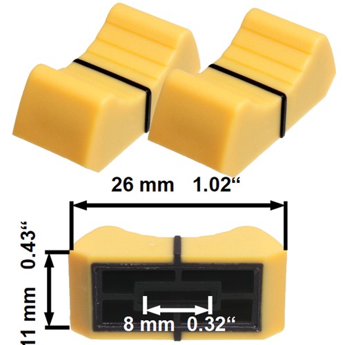 Sifam faderknopf gelb 8mm - sifam, 2