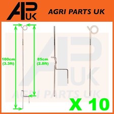 10x Elektrozaun Zopf Pfosten