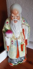 Alte Chinesische Porzellan Figur Shou Lao Xing Gott des langen Lebens