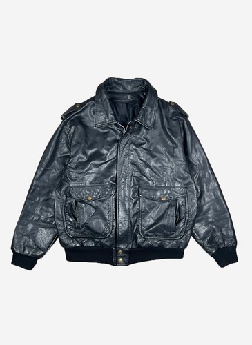 Vintage aviator lederjacke - vintage,