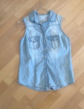 ärmellose Jeansweste Pimky bleached hellblau Gr. 34