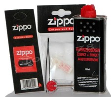 Zippo Erste Hilfe Set BENZIN + Watte/Filz+ 6Feuersteine + Docht ZIPPO + Pinzette