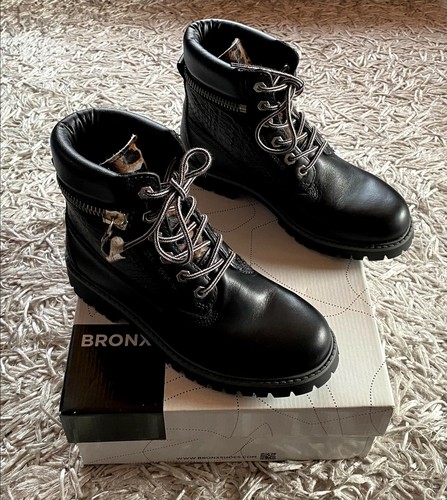 Bronx schnürstiefel schwarz - bronx,