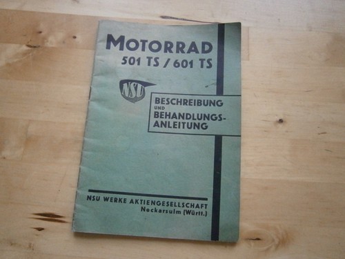 Nsu motorrad 501 601 ts - /,