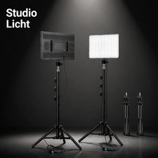 LED Fotolicht 2er Set Stativ