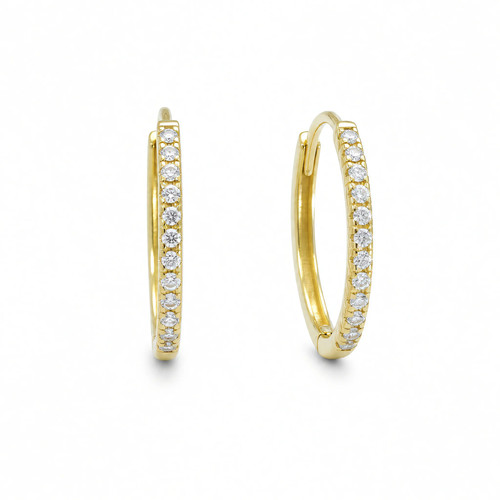 Creolen 585 gold zirkonia - gold,