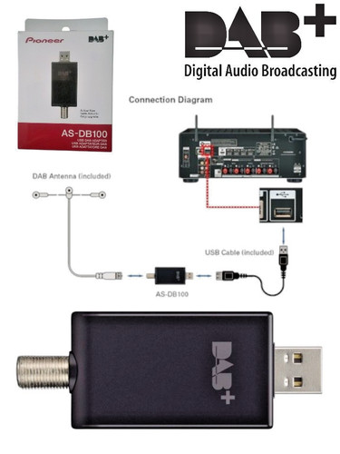 Pioneer db100 usb dab - as-db100,