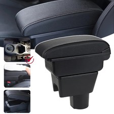 Mittelarmlehne Armlehne fit Dacia Renault Duster I 2010-2015 PU-Leder Schwarz