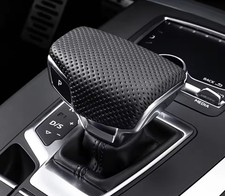Wählhebelgriff Leder gelocht Schaltknauf DSG Audi S-Line A4 A5 A6 Q7 Rs Tuning