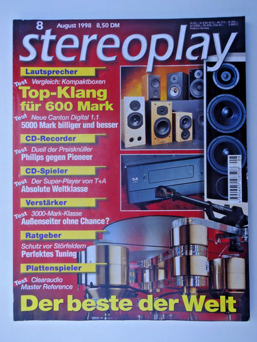 Stereoplay clearaudio - stereoplay, 8/98,clearaudio