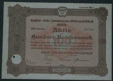 Hupfeld - Gebr. Zimmermann Aktiengesellschaft 1935 100 RM