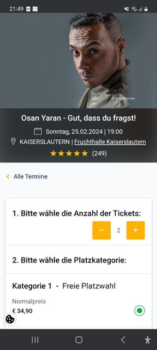 Karten freie platzwahl - karten,,