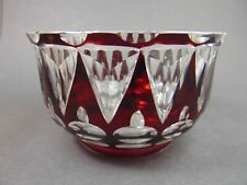 Schale rotes Überfangglas um 1920 Fachschule?