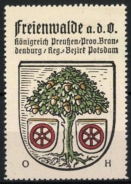 Reklamemarke freienwalde d - freienwalde,