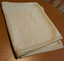 Tafeldecke beige PICHLER mit Leinen 200 x 240 cm Zustand sehr gut Tischdecke