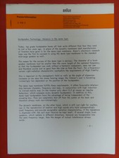 Max Braun AG Kalottenlautsprecher Presseinformation E 938 E BRAUN Kronberg engl,