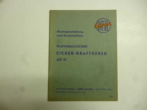Eicher kraftheber 21 - eicher-kraftheber, ag