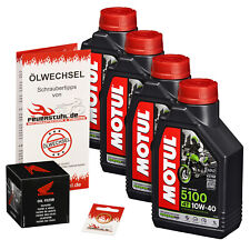 Honda CB 600 Hornet /S (PC34) 98-01, ORIGINAL Ölfilter + MOTUL 5100 Öl 10w40 Set