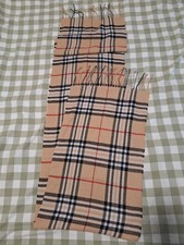 Damen Schal Karo Designer Muster Braun Neu