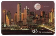 (80m) Dallas Texas Skyline Stark Gebraucht Handy Karte