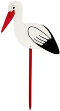Holzstorch Storch Klapperstorch für Hochzeit Baby Geburt 110 cm mit Gartenspieß