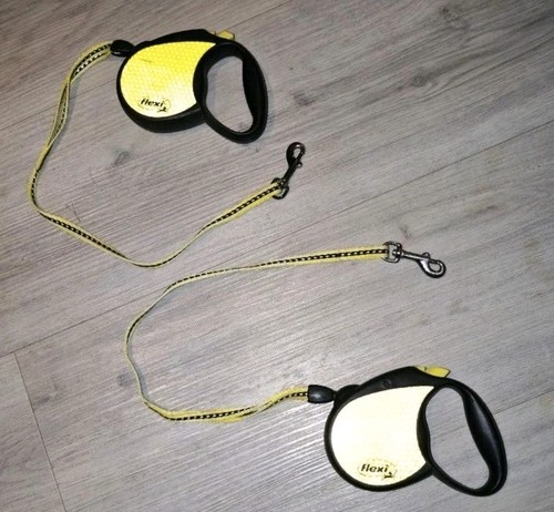 Flexi roll leine neon - roll, gelb