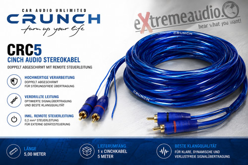 Crunch crc cinch stereokabel - crc-5,
